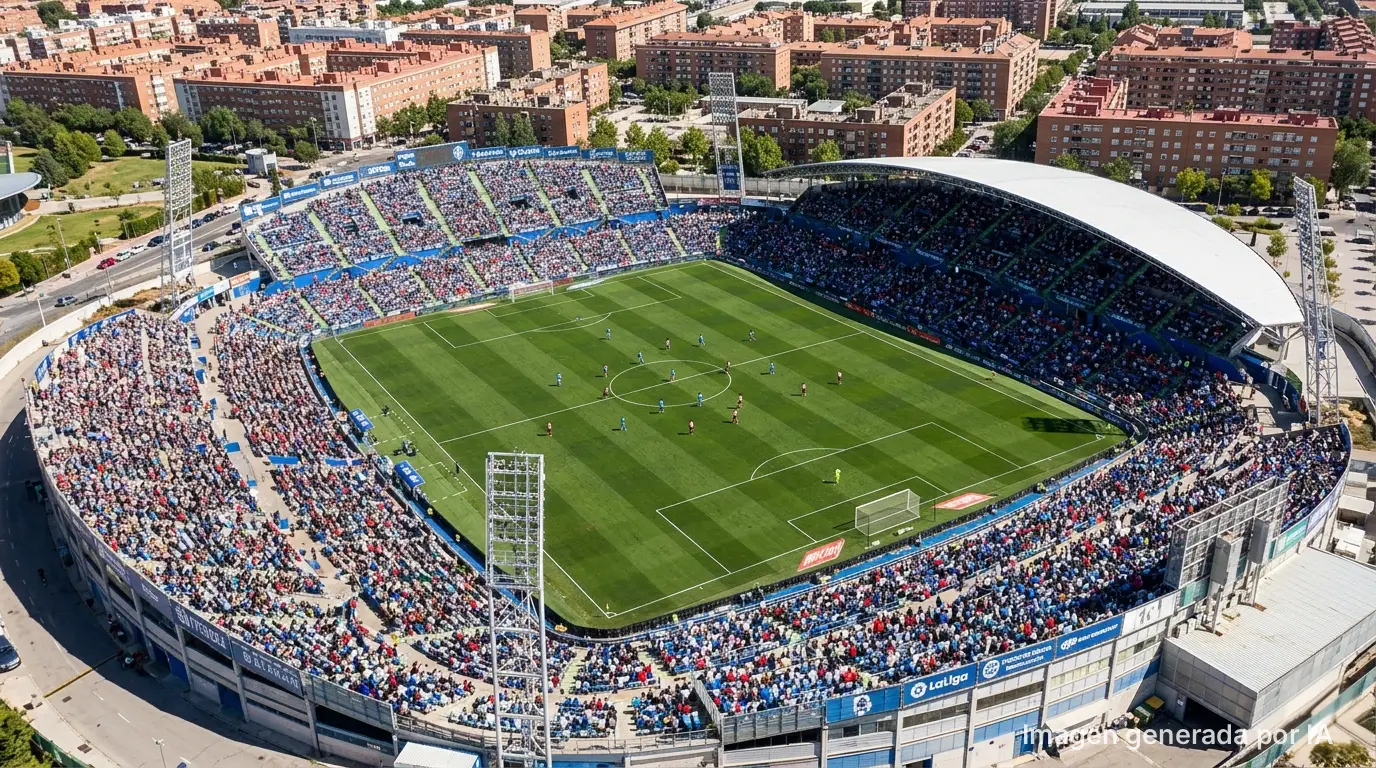 Imagen de estadio generado por IA