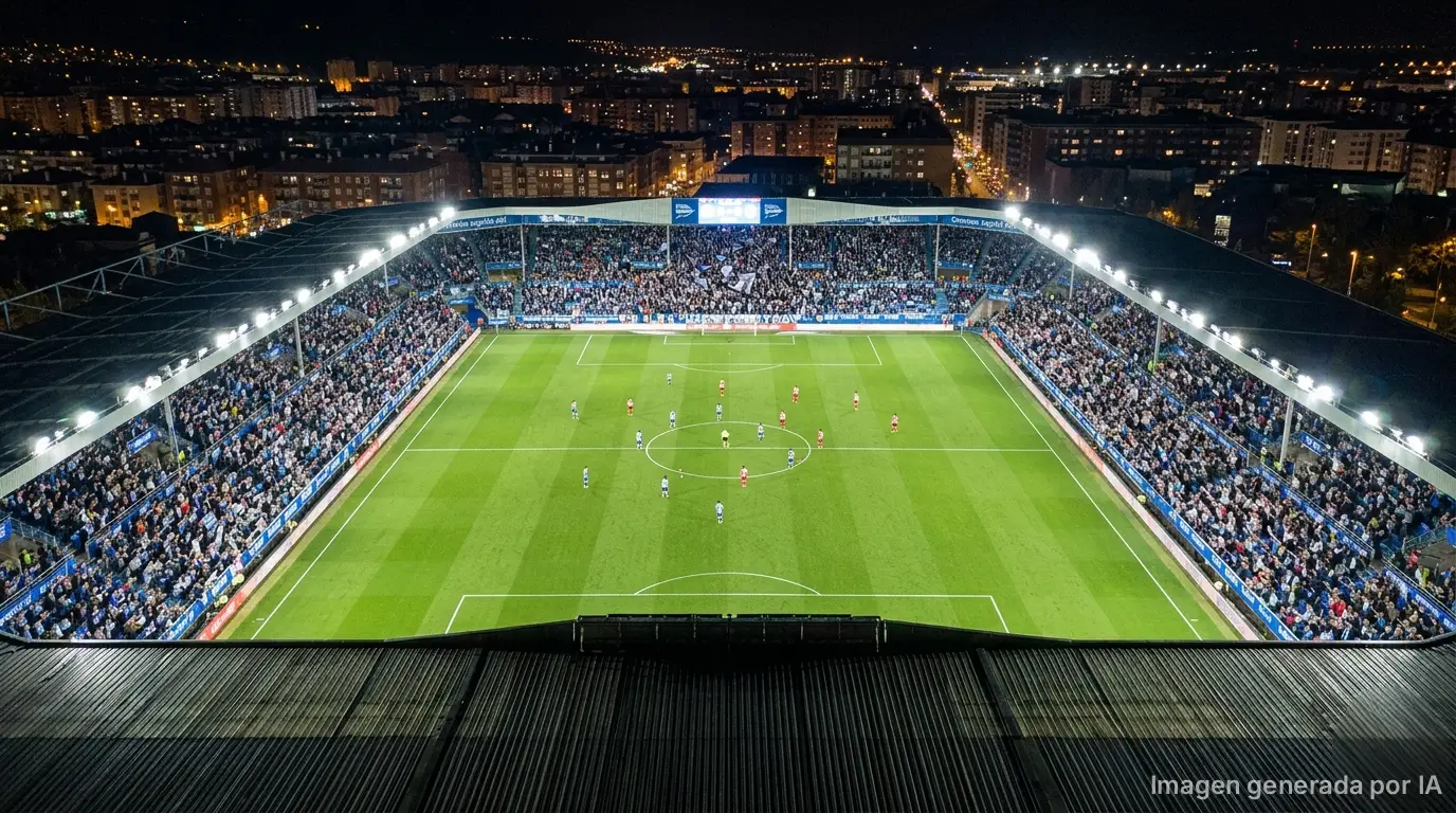 Imagen de estadio generado por IA