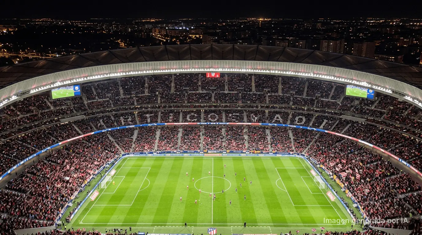 Imagen de estadio generado por IA