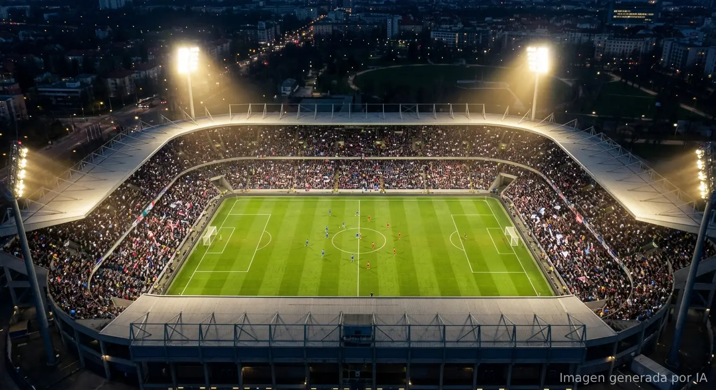 Estadio generado por ia
