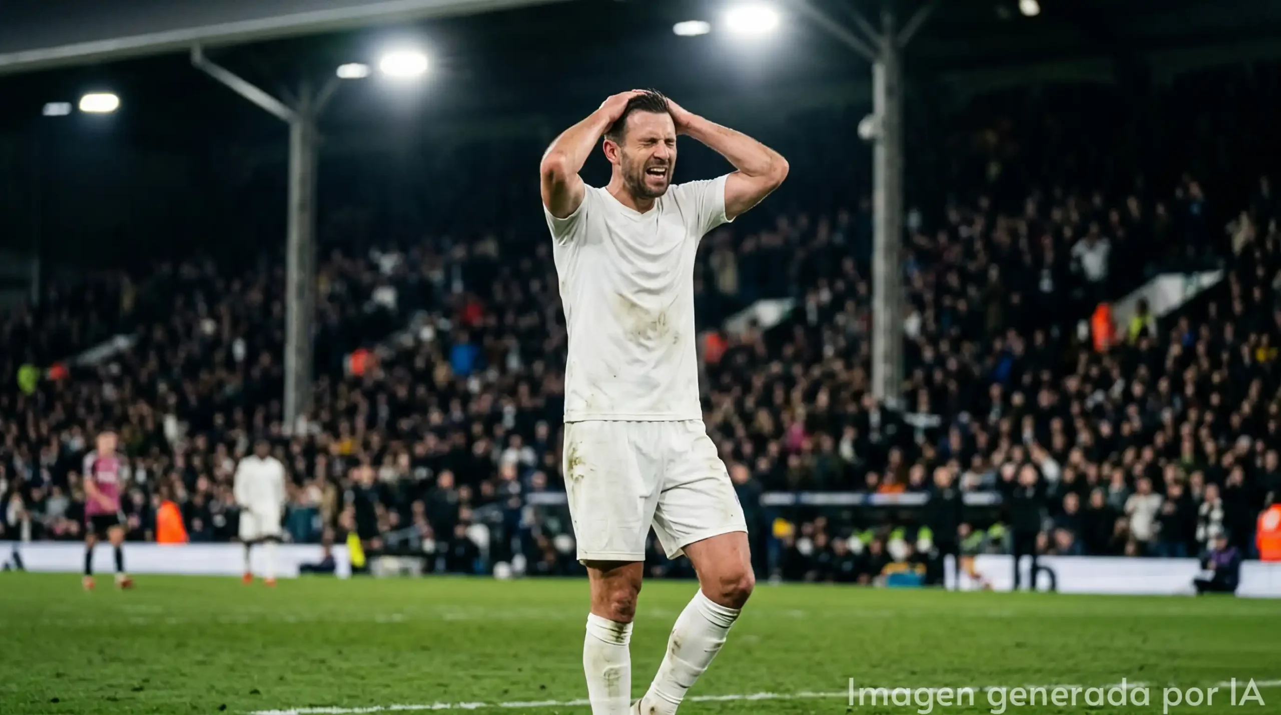 jugador lamentandose