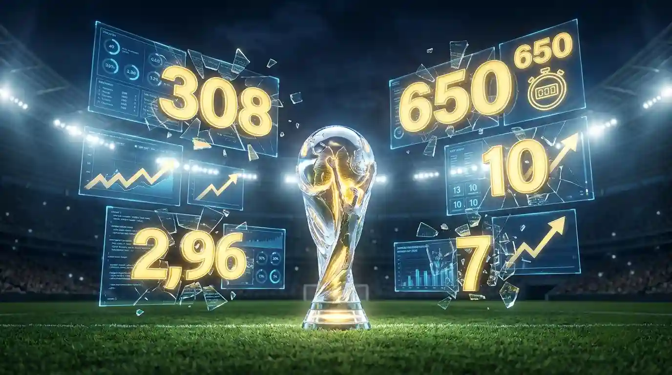El Mundial de los récords: Las marcas históricas destruidas en 2026 Imagen conceptual generada por IA representando los récords del Mundial 2026